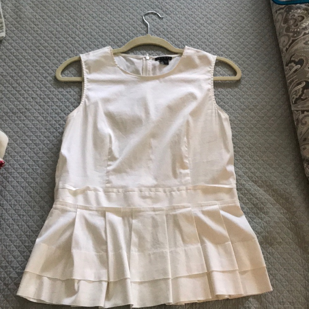 Theory papillon top, true white, size M